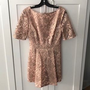 Cynthia Steffe blush sequin dress